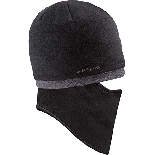 Seirus Innovation Unisex Hws Quick Clava Fleece Knit, Black/Charcoal, One Size