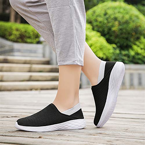 最安値 Rkhk スリッポン レディース メンズ ウォーキングシューズ かかと踏める 靴 レディース安全靴 レディースシューズ 婦人靴 高齢者用靴 スニーカー 2way シューズ 男女兼用 通気の価格比較