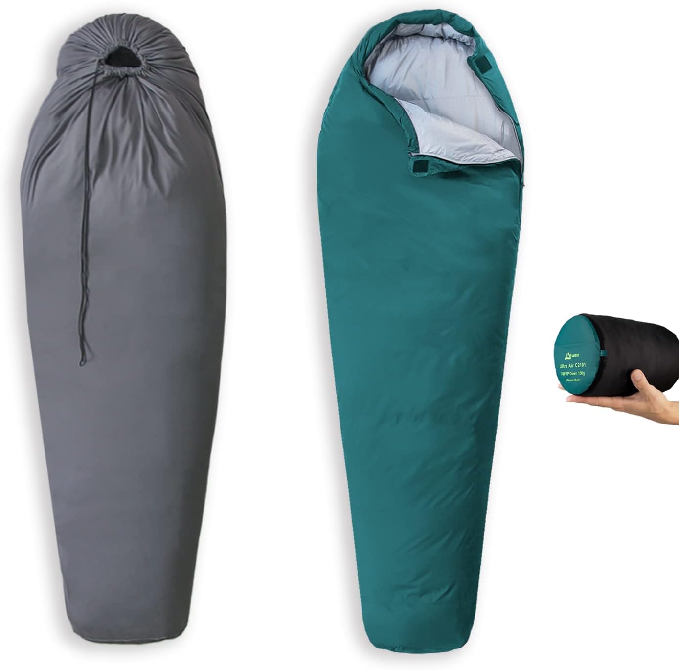with Litume 1.1 lbs 700 Fill Power Down Ultra Air Mummy Sleeping Bag, 43°F-68°F : Sports & Outdoors