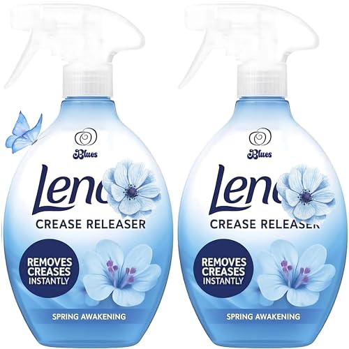 Crease Releaser Spray - Spring Awakening Scent | Twin Pack (2 x 500ml) | Instantly Removes Wrinkles from Clothes & Fabrics | No Ironing Needed | Fresh Scent Easy Spray