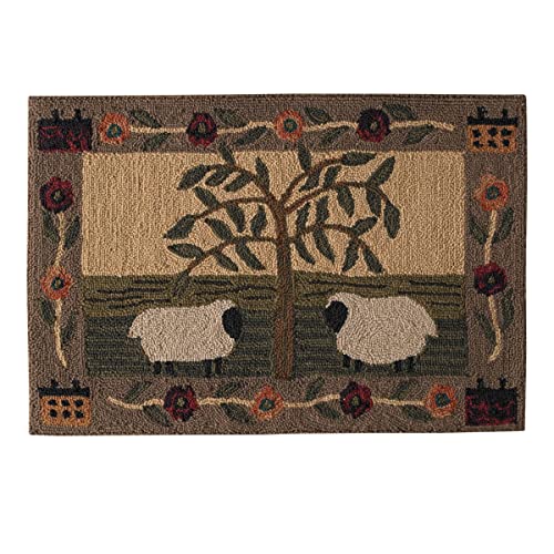 Tapete decorativo rectangular 2x3 pies Park Designs miniatura 1