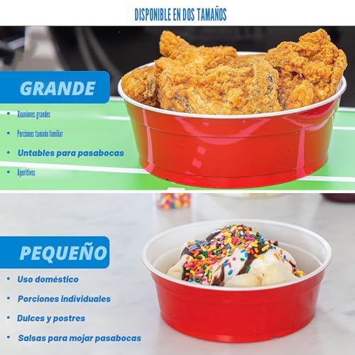 GoBig Red Party Cup Bowls - 19% de descuento - 22 oz o 60 oz