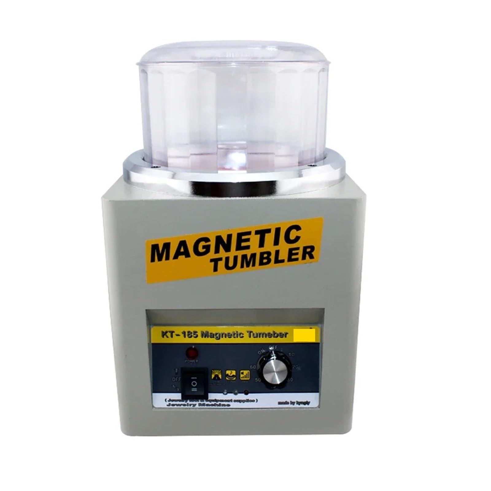 JVDDI Magnetic Tumbler Jewelry Polisher KT-185 2000RPM Adjustable Speed For Gold Silver Metal Finishing Polishing Machine