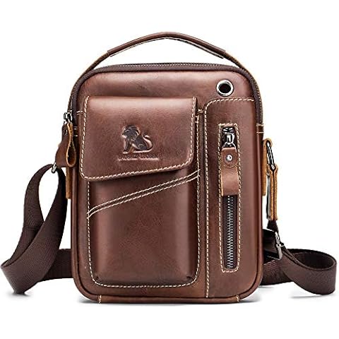 SDINAZ Sacoche Homme Cuir FR908 Cover