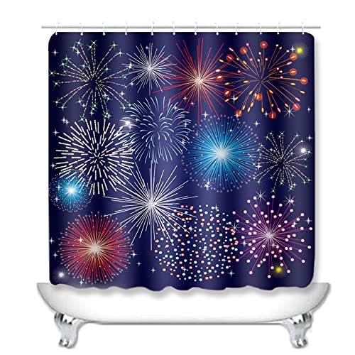 Duschvorhang Royal Blue Lila Badezimmerteppich 4-Teiliges Set, Duschvorhang 180x180 Polyester+Badematte rutschfeste… – Bild 3