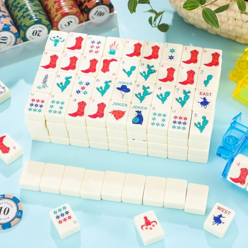 Set de Mahjong americano Texas 160 piezas miniatura 4