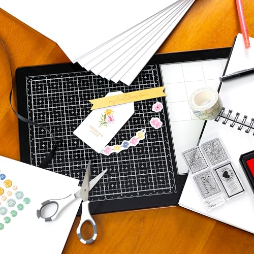 Cartolina 8,5 x 11 pacote de papel - cartolina de 50 kg para artesanato, fabricação de cartões, álbu