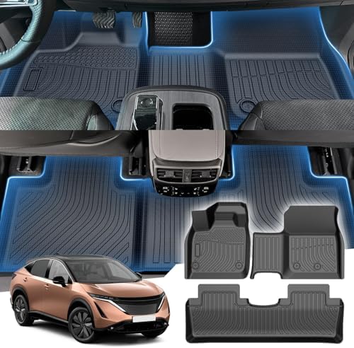 LSYZGRBC Leather Car Boot Mat, For Nissan Ariya 2022-2024 Waterproof Rear Trunk Liner Anti-Scratch Cargo Protector Tray Cover Styling Accessory,A