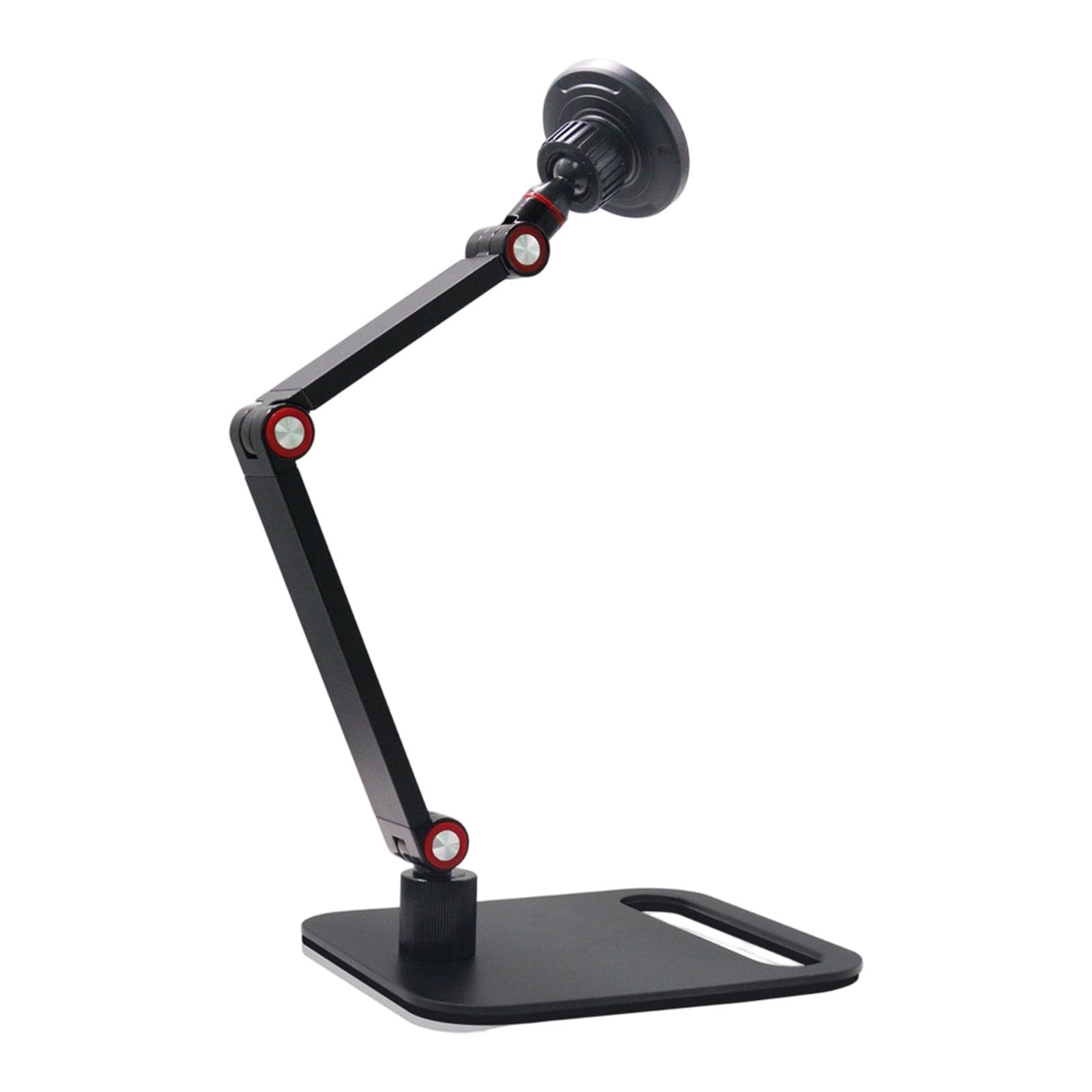 Supporto per telefono in ABS con supporto magnetico e braccio regolabile, supporto per telefono da tavolo per ufficio e viaggio Supporto da lavoro Braccio supporto regolabile Supporto da tavolo