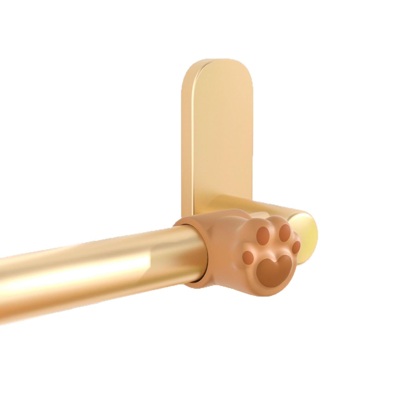Zbiianxer Brown 6Pcs Lovely Cats Paws Silicone Door Stoppers Nonslip Shock Absorbing Handle Buffer Protectors For Home Decoration Handle Guard