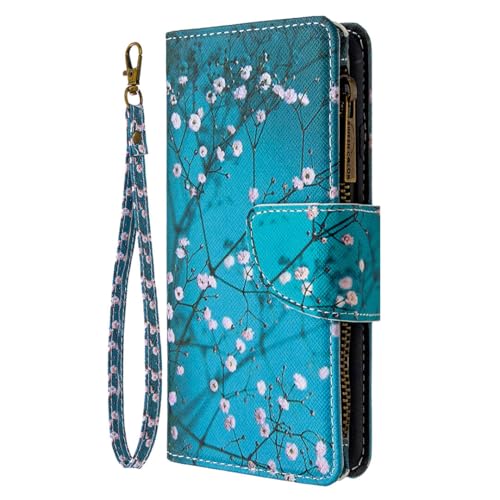 Coque iPhone 15 Pro Max magnétique avec rabat portefeuille en cuir