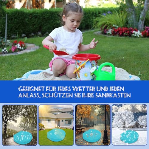 Sandmuschel Abdeckung 100 * 15cm Blau Sandkasten Muschel Accessories Muschel Sandkasten Abdeckung Wassermuschel Abdeckplane Wasserdicht Sanddicht