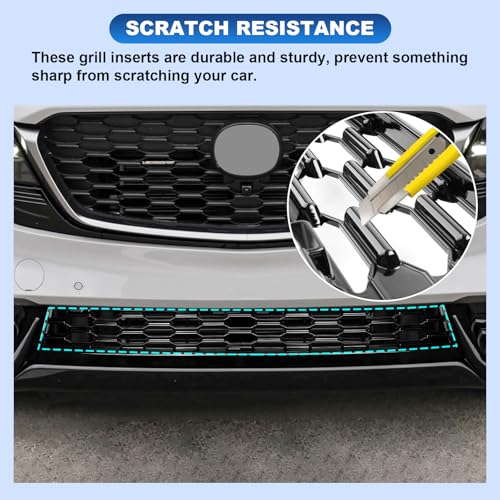 Image of CDEFG 2Pcs for 2026 Mazda CX-5 Front Grill Mesh Inserts Trims | Front Bottom Grille Guard for 2026 Mazda CX5 Car Exterior Accessories ABS Material 2026 Mazda CX 5 Accessories