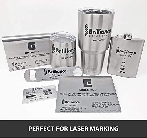 Laser Marking Powder-Metals Marking - Co2 Laser - Fiber Laser - Yag, 100% Guarantee, Durable, Permanent, High Contrast, Brilliance Laser Inks - Bli101Mbpwd - 50 Grams(Foam Brush Included) #TOP6
