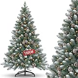 Realistische Optik und Qualität : Der 120/150/180/210cm Weihnachtsbaum künstlich beeindruckt durch seine dichten, naturgetreu wirkenden Nadeln aus hochwertigem PVC. Die extra langen, satt grünen Nadeln und die sorgfältig gestaltete Form verleihen dem Baum eine lebendige, natürliche Ausstrahlung. Nordmanntanne künstlich Ideal für eine festliche Atmosphäre in Ihrem Zuhause, Büro oder Geschäft – der perfekte PVC Christbaum für die Weihnachtszeit.