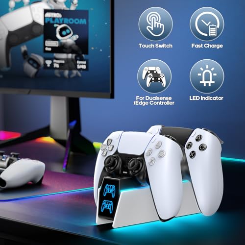 Kytok NG-P5322B Ps5 Controller Charger With Led Light For Ps5 Console, Ps5 Charging Dock Station Accessories For Playstation 5 Controller Dualsense Edge thumb #4