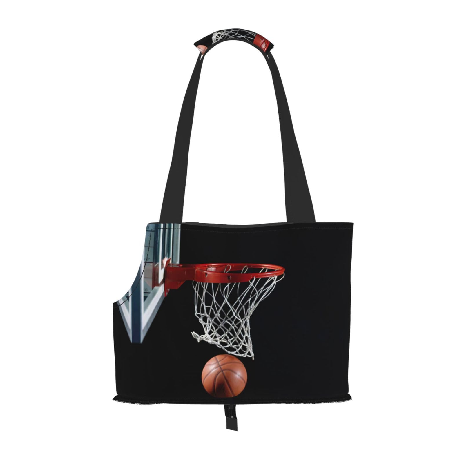 Sac de transport pour petits chiens et chats motif basket | Panier de voyage léger pour lapin