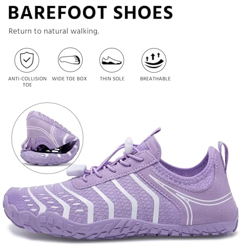 Image of EWUHA Barefoot Shoes Womens Mens Footwear for Walking Hiking with Wide Toe Box,Healthy & Non-Slip,Breathable Barefoot Vitality Water Shoes for Beach Pool Swim Outdoor (Unisex)