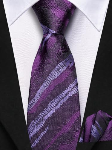 Image of Hi-Tie Boys Tie Pre-Tied Pocket Square Set Adjustable Kids Neckties Age 7-11 Years School UniForm Graduation