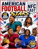 NFC East American Football Stars coloring book: Players from 4 eastern teams to color for kids and adults