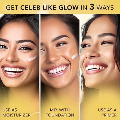 Image of FACES CANADA Strobe Cream Mini- Gold, 18ml | Primer + Highlighter + Moisturizer | Shea Butter & Hyaluronic Acid | Intense Hydration | Flawless Radiant Dewy Skin | Illuminating & Glowing Makeup Base