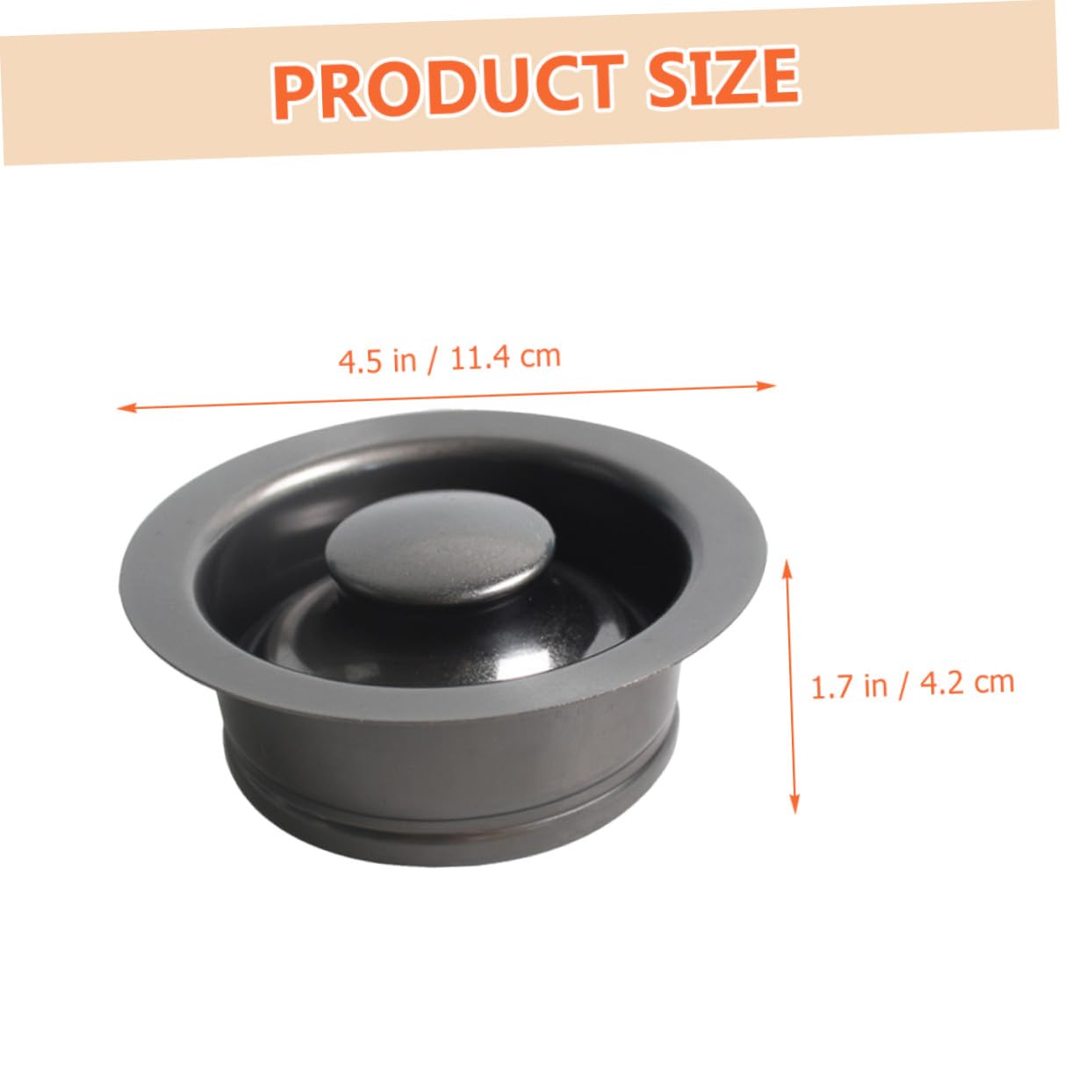 4 Piezas Brida y Tapón de Acero Inoxidable para Triturador de Basura de Fregadero de Cocina Resistente la Corrosión Instalación Sencilla y Decoración Funcional para Desagüe de