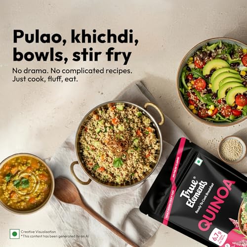 Image of Quinoa 5kg by True Elements - Super Value Pack | Gluten Free Quinoa | Healthy Food | Diet Food | Rich in Protein & Fibre
