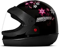 Pro Tork Capacete Moto Semiautomático Sport Moto For Girls, Preto, Tam. 58