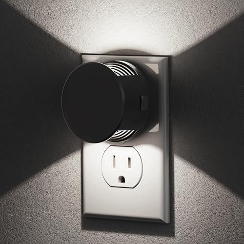 Image of L LOHAS LED Night Lights Plug into Wall,[2-Pack] Plug in Night Light | Light Sensor,Brightness Adjustable,5000K Daylight White,Nightlight for Hallway Bedroom Bathroom
