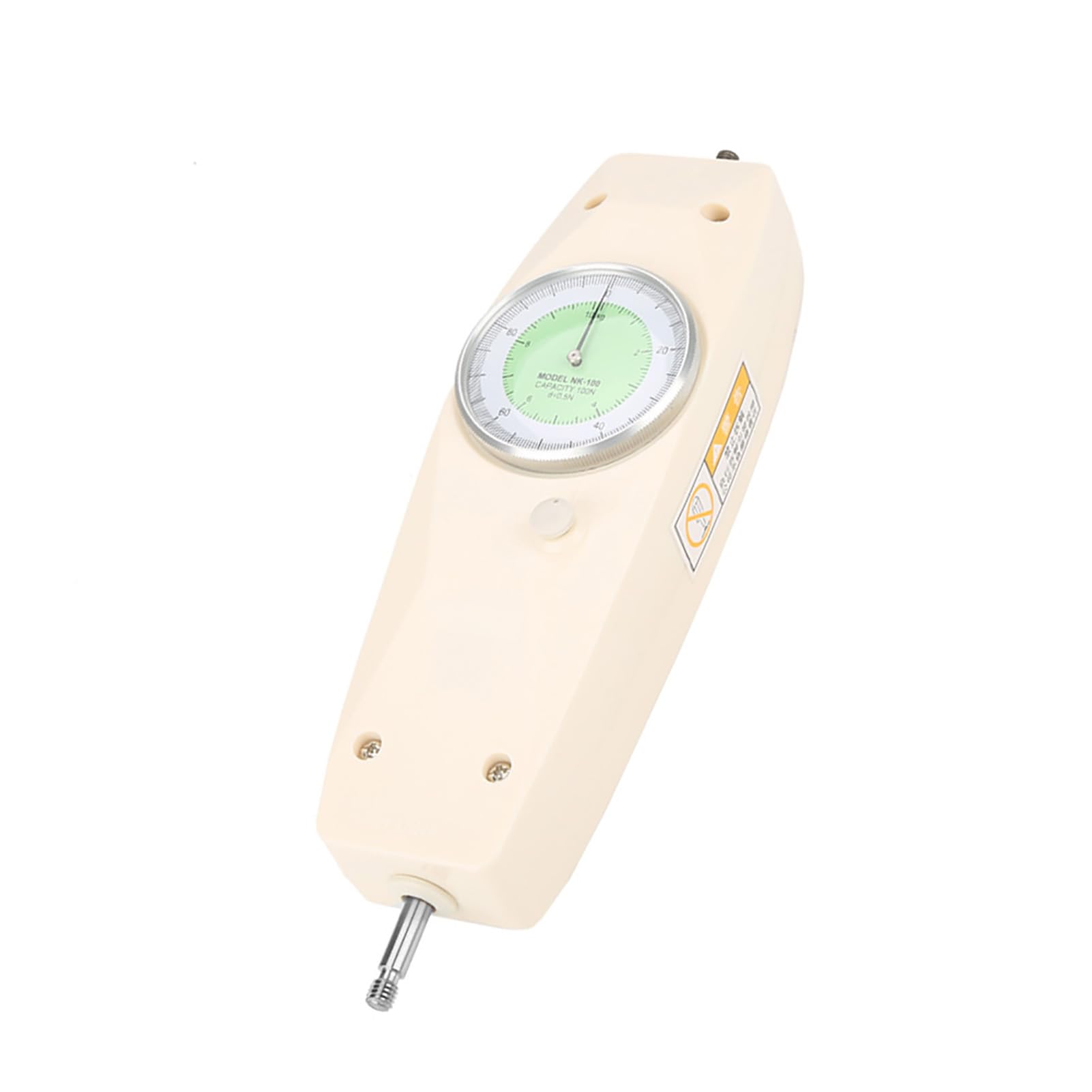 100 N Dynamomètre Analogique Instrument de Mesure de Force Testeur Compteur de Force Mètre Jauge de Force Dynamomètre Traction push-pull (100N)