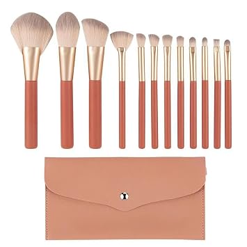12pcs Makeup Brush Set Super Soft Hair Makeup Brush Concealer Brush Eye Shadow Brush Professional Makeup Toolorange