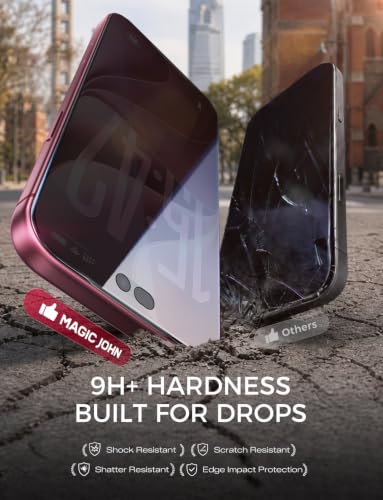 MAGIC JOHN 3rd Gen for iPhone 18 Pro Max AR Privacy Screen Protector 2-Pack - image 8