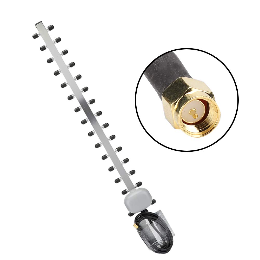 Luqeeg Antenne Directionnelle Yagi 4G 16 Unité 25dBi Routeur sans Fil à Gain élevé Carte Réseau Antenne Directionnelle Yagi