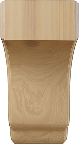 Vista 62 de Ekena Millwork ménsula Capistrano Mission de 2.5 pulgadas de ancho x 2.75 pulgadas de profundidad x 4.5 pulgadas de alto, COR02X02X04CPAL Alder