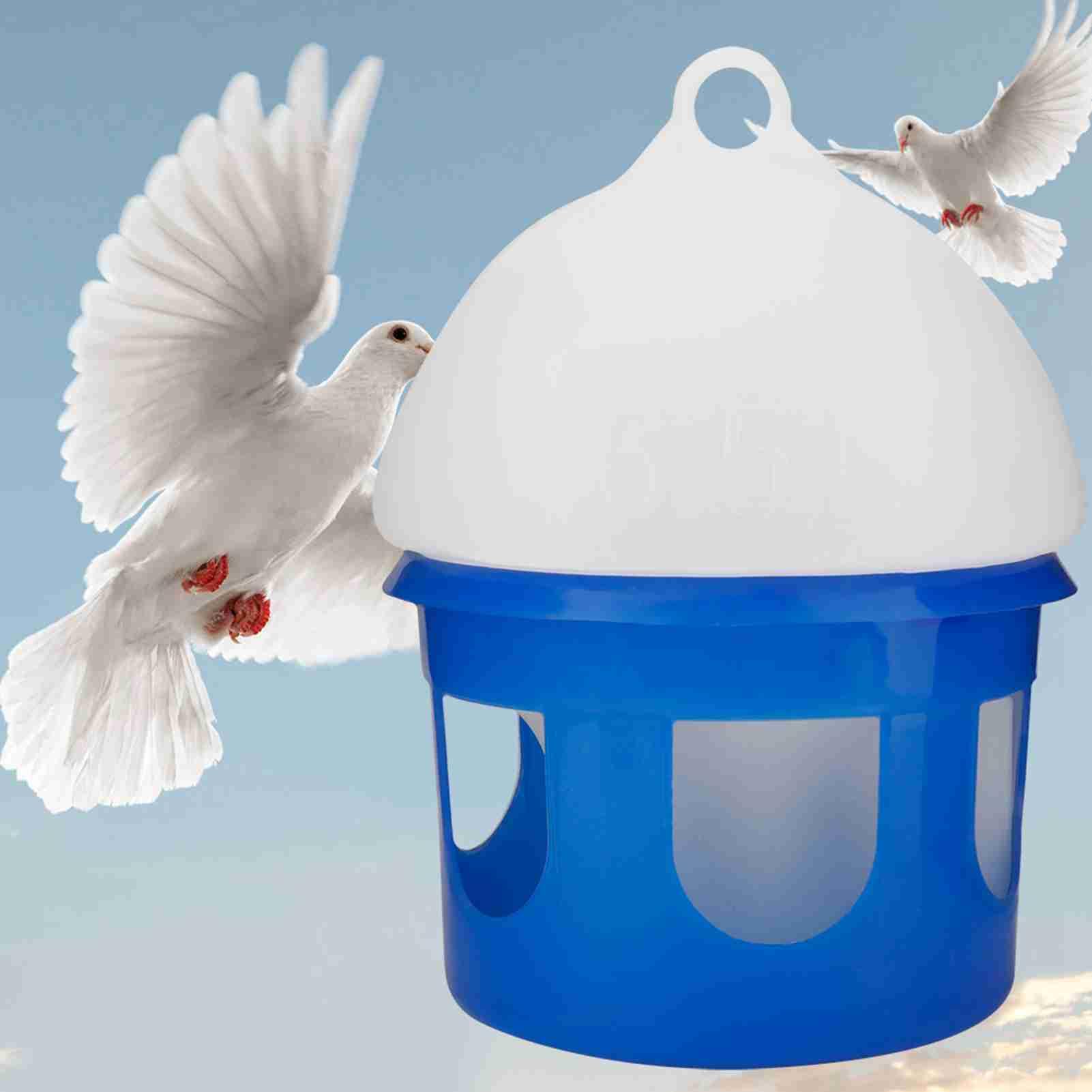 Bebedero automático de Gran Capacidad para pájaros y Palomas, dispensador de Agua para gallinero, aviario (T vinagre)