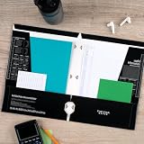 Five Star 4-Pocket Folder, 6 Pack, Paper Folder, Fits 3-Ring Binders, Holds 8-1/2" x 11" Paper, Assorted Colors (38056)