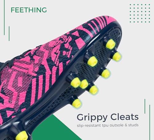 Boys Soccer Cleats Girls Youth High Top Futsal Soccer Shoes Outdoor Athletic Football Cleats Little Gig Kids4