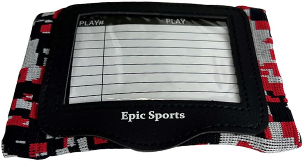 Epic Camo Quarterback Wrist Coach Football Playbook (1 Or 3 Page)