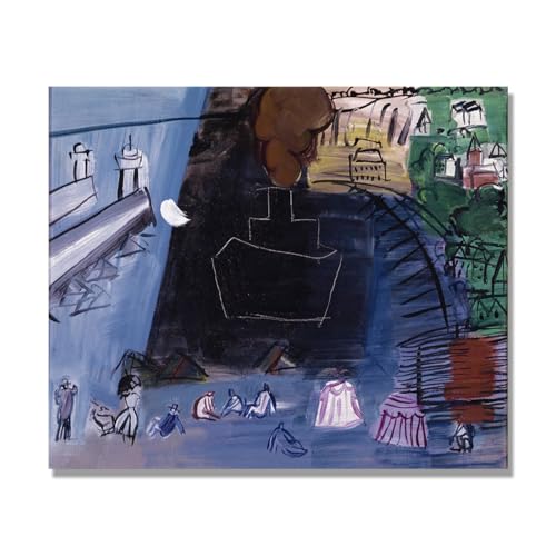 Tableau Raoul Dufy Le Cargo Noir 2 décoration moderne salon