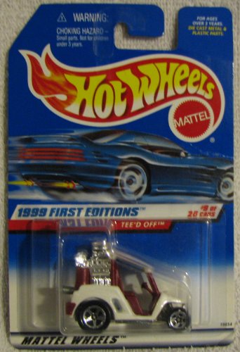 Hot Wheels 1999 First Editions Tee'd Off 1:64 Blanco miniatura 1