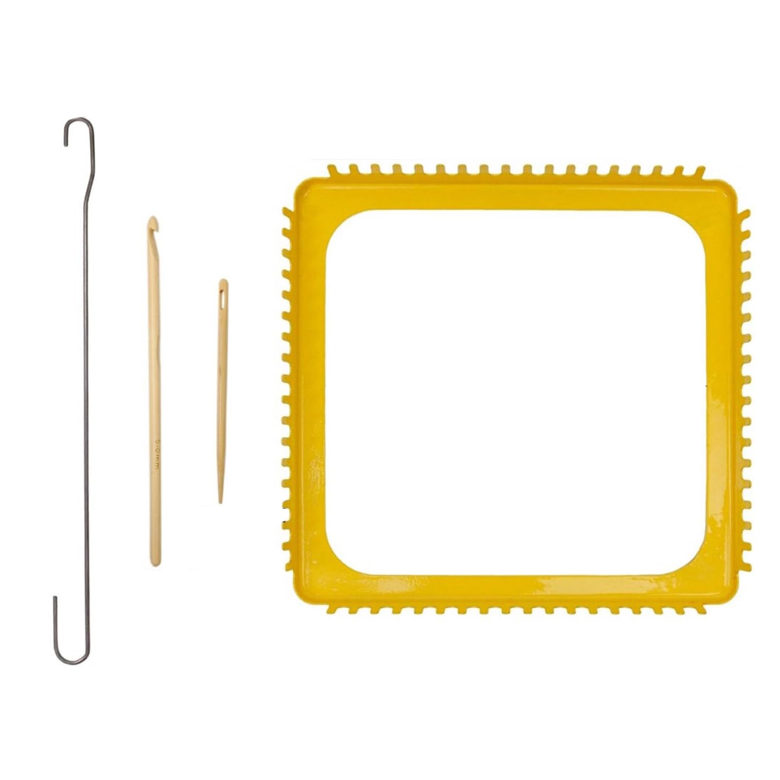 Kalttoy Weaving Loomed Kits 18 Teeth Knitting Loomed with Crochet Hook Knitting Tool for Craft Lovers Craft Kits Weaving