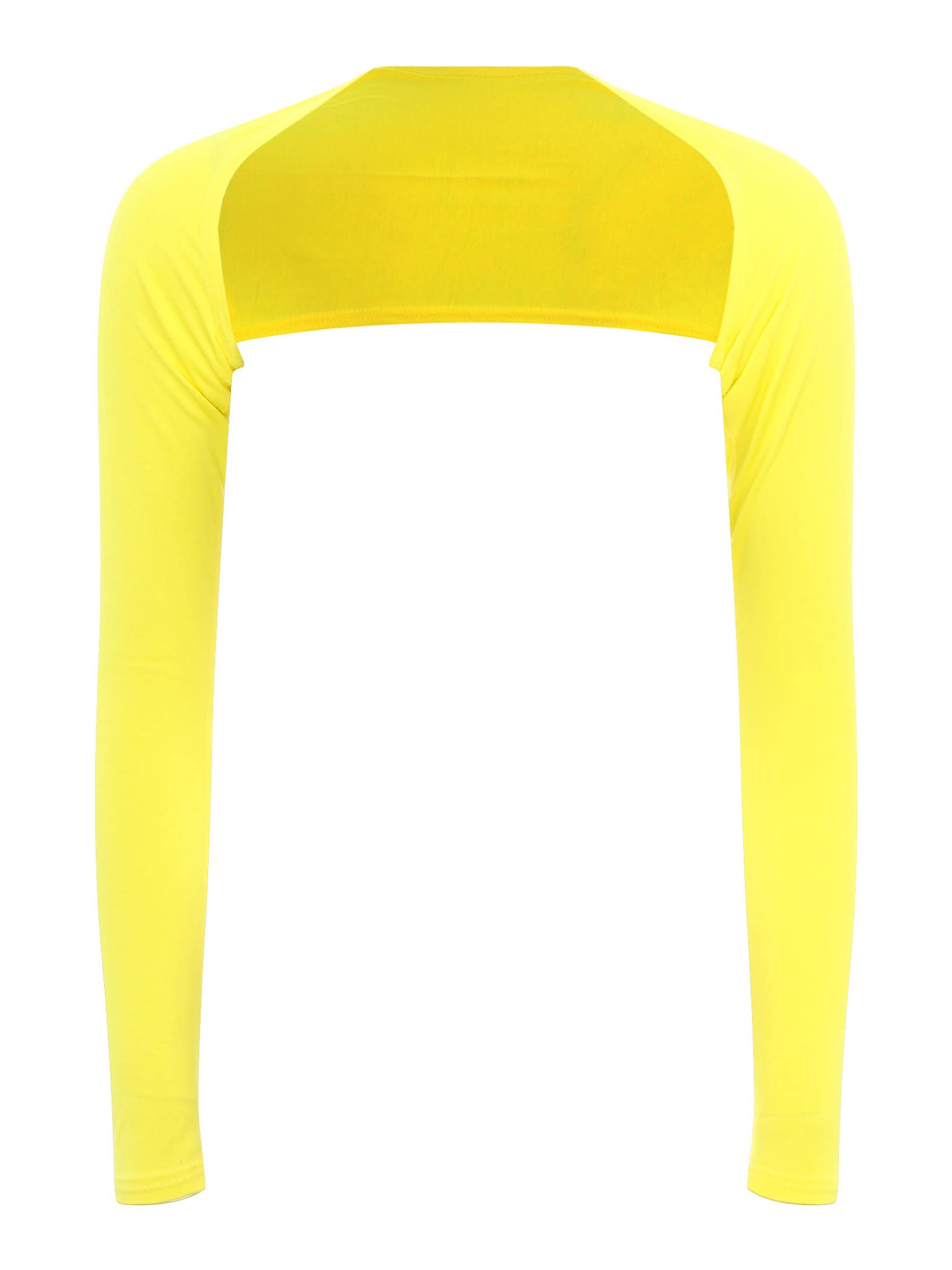 Lejafay Women's Long Sleeve Crop Shrug Bolero Super Crop Cover Up Open Front Cardigan Shrug Jacket