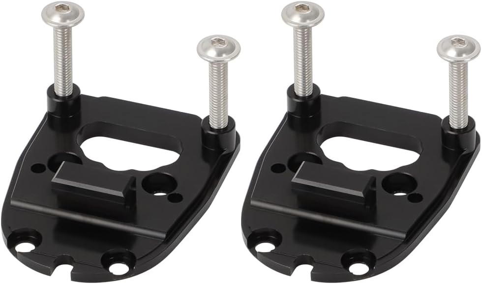 for BMW E46 M3 2000-2006 Wing Mirror Bracket Kit, Aluminum Black Fix for Floppy Mirror, Direct Replacement Bracket with Screws for Left & Right Side