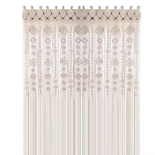 Rideau de porte tissé artisanal pour une atmosphère douce et poétique