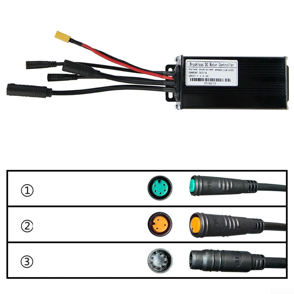 DAZZLEEX Set Controller Regolatore Per Scooter Elettrico 24-48V 30A Con Display S800, Acceleratore E PAS, Per Motore Ebike 750W-1000W