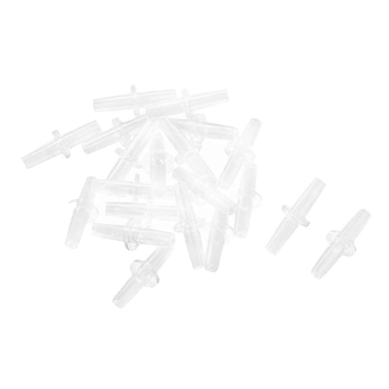 Válvula de ar para aquário em plástico, conector reto de 2 vias XMHF, pacote com 100 unidades