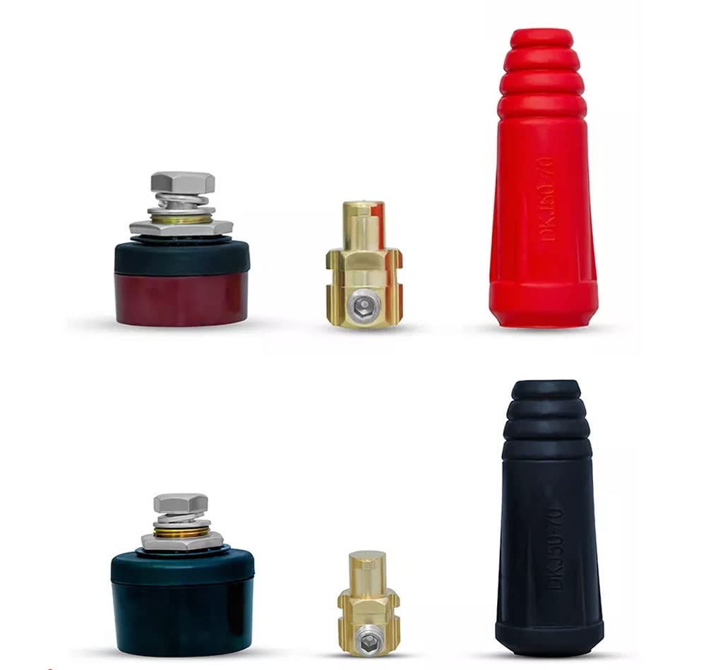 DKJ10-25 200A Konnektör Çift 10-25mm2 Kablo Yüksek Akım Kilitli Panel Tip Konnektör Kaynak Makinesi Hızlı Bağlantı Elektrik Montaj Soketi Mig Tig Mma