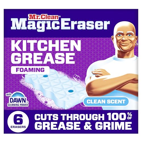 Mr. Clean Magic Eraser Foaming Sponge, Kitchen Grease Eraser, Dawn Cleaning Power, Oven Cleaner,...