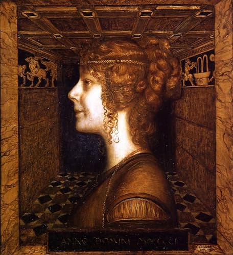 Tableau Toile Dame florentine von Stuck - Format Vertical 60x90cm