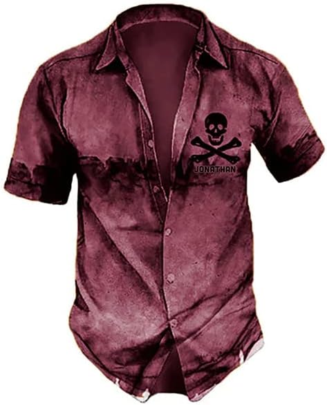 Miniatura 3 de Camisas hawaianas de calavera para hombre, camisa hawaiana para hombre, camisa hawaiana de calavera hawaiana, camisa hawaiana para hombre, camisa